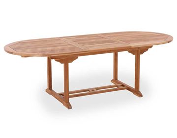 Malaga teak bord - 100x180/240